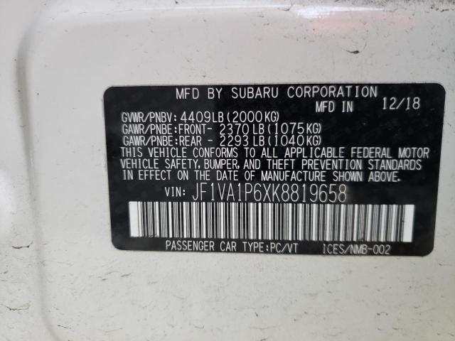 JF1VA1P6XK8819658 Subaru Wrx Limited