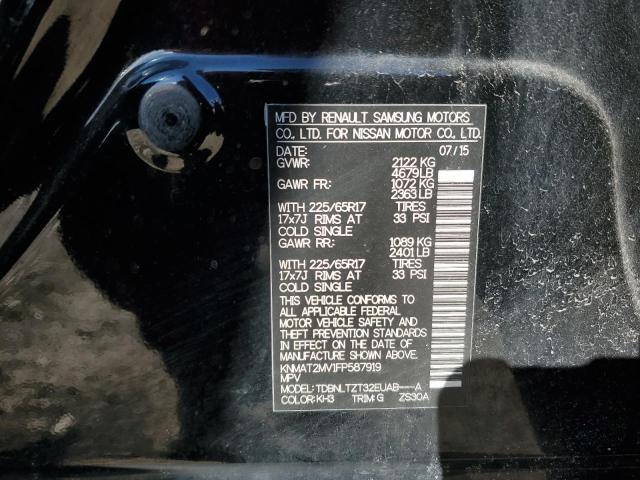 2015 NISSAN ROGUE S KNMAT2MV1FP587919