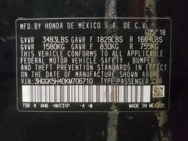 2019 HONDA FIT LX - 3HGGK5H40KM706710