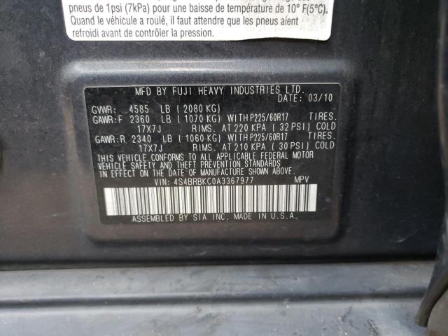 4S4BRBKC0A3367977 Subaru Outback 2.5i Limited