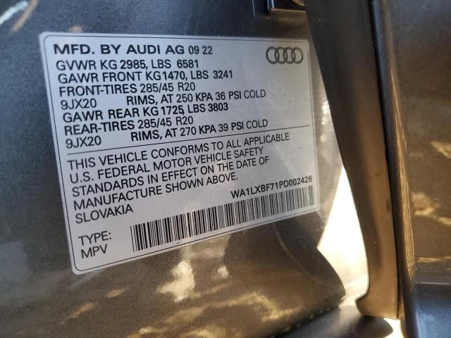 VIN WA1LXBF71PD002426 2023 Audi Q7, Premium Plus no.13