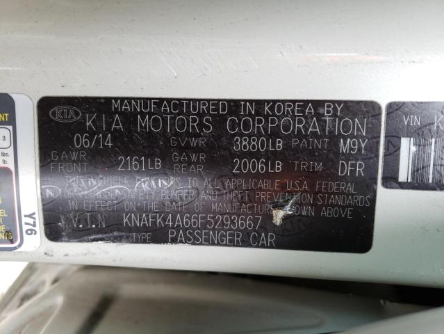 KNAFK4A66F5293667 KIA FORTE LX