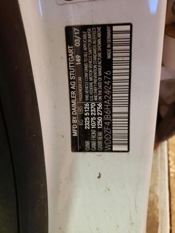 WDDZF4JB6HA242476 Mercedes-Benz E 300