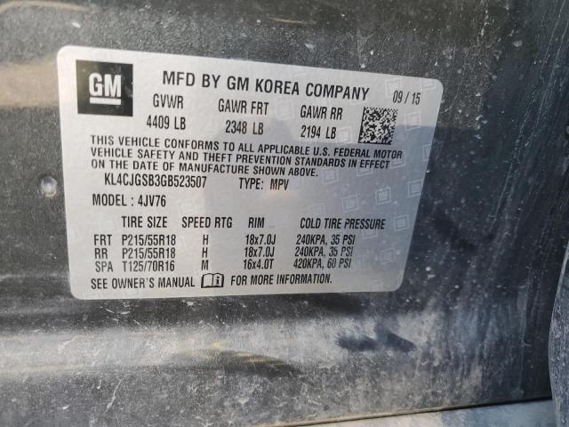KL4CJGSB3GB523507 Buick Encore