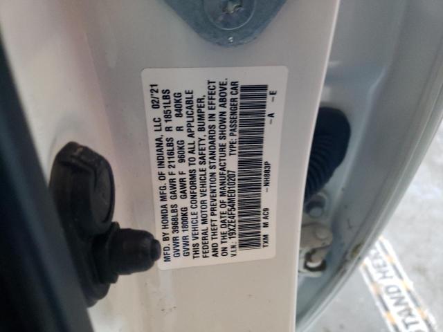 2021 HONDA INSIGHT EX - 19XZE4F54ME010207