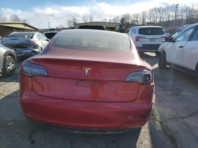  TESLA MODEL 3 2018 Червоний