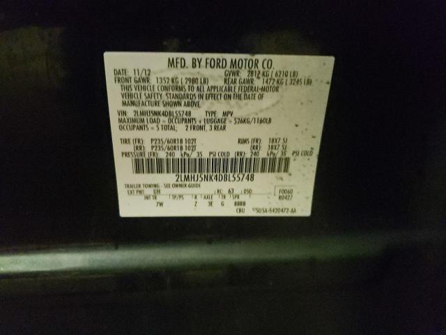 2LMHJ5NK4DBL55748 Lincoln MKT