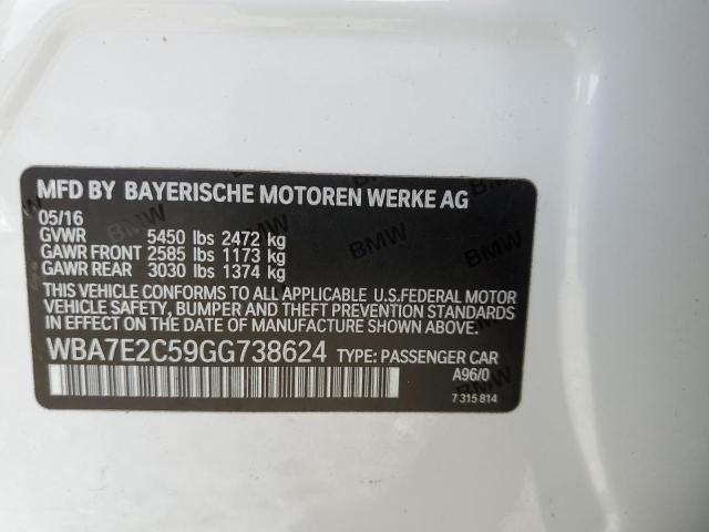 WBA7E2C59GG738624 BMW 7 Series