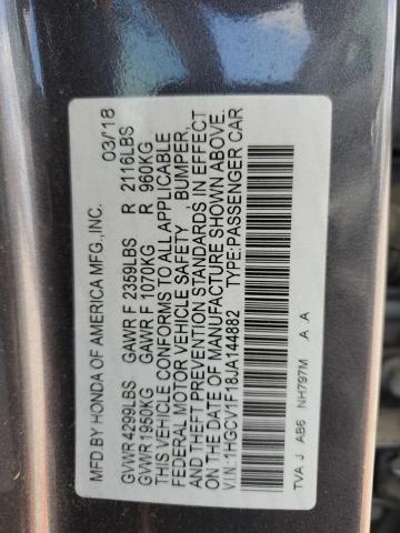 2018 HONDA ACCORD LX - 1HGCV1F18JA144882