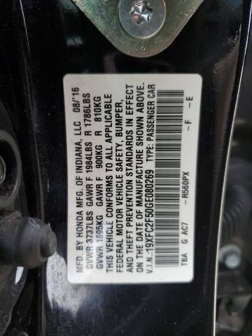 2016 HONDA CIVIC LX 19XFC2F50GE080269