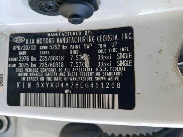 5XYKU4A78EG461268 KIA SORENTO EX