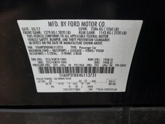 2017 FORD TAURUS LIM - 1FAHP2F8XHG113731
