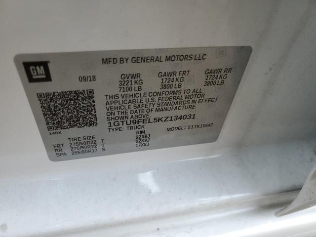 1GTU9FEL5KZ134031 GMC Sierra
