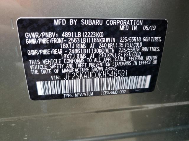 JF2SKAUC0KH546591 Subaru Forester Limited