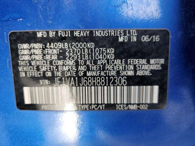2017 SUBARU WRX LIMITE JF1VA1J68H8812306