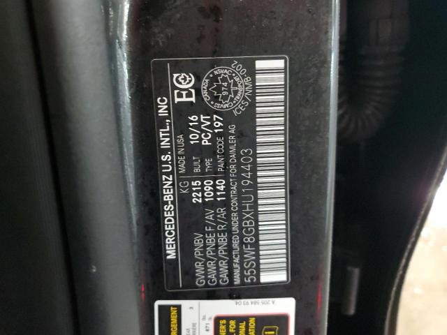 2017 MERCEDES-BENZ C 63 AMG - 55SWF8GBXHU194403