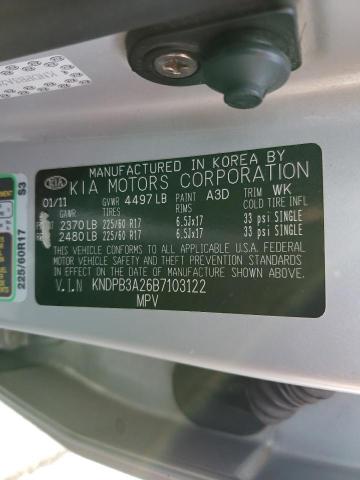 KNDPB3A26B7103122 KIA Sportage Lx