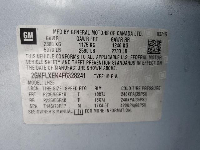 2GKFLXEK4F6328241 GMC Terrain Slt