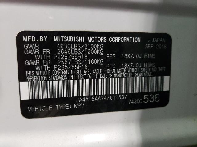 2019 MITSUBISHI ECLIPSE CR JA4AT5AA7KZ011537