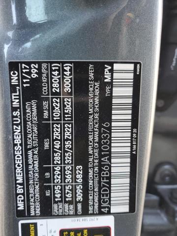 2018 MERCEDES-BENZ GLE COUPE - 4JGED7FB6JA103376