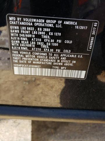 2018 VOLKSWAGEN ATLAS S - 1V2AP2CA7JC539827