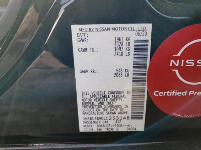2020 NISSAN ALTIMA S - 1N4BL4BV0LC253148