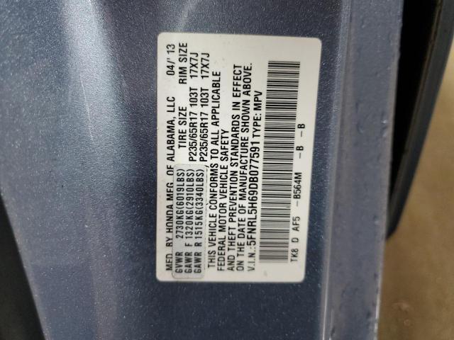 VIN 5FNRL5H69DB077591 2013 HONDA ODYSSEY no.13