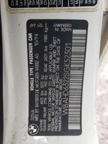 WBAHD6322SGK52301 BMW 525 I Automatic