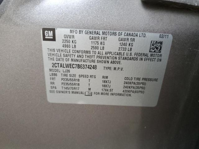 2CTALWEC7B6374248 GMC Terrain Slt