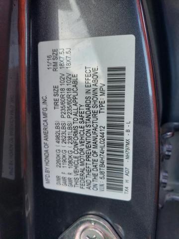 5J8TB4H74HL024412 Acura Rdx Advance