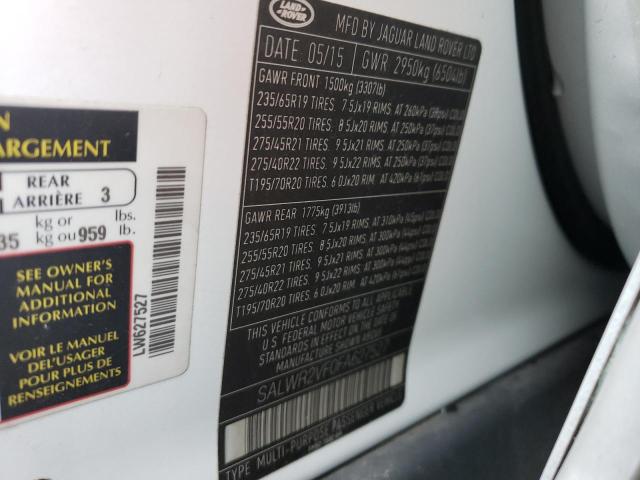 SALWR2VF0FA627527 Land Rover Range Rover Sport Hse