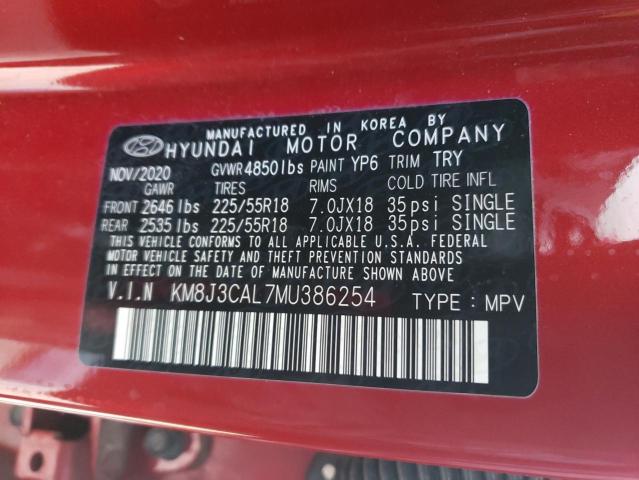 2021 HYUNDAI TUCSON LIM - KM8J3CAL7MU386254