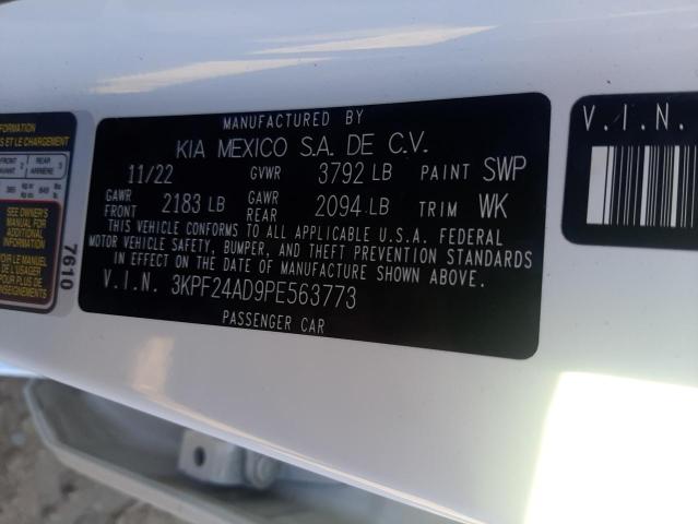 3KPF24AD9PE563773 KIA FORTE LX