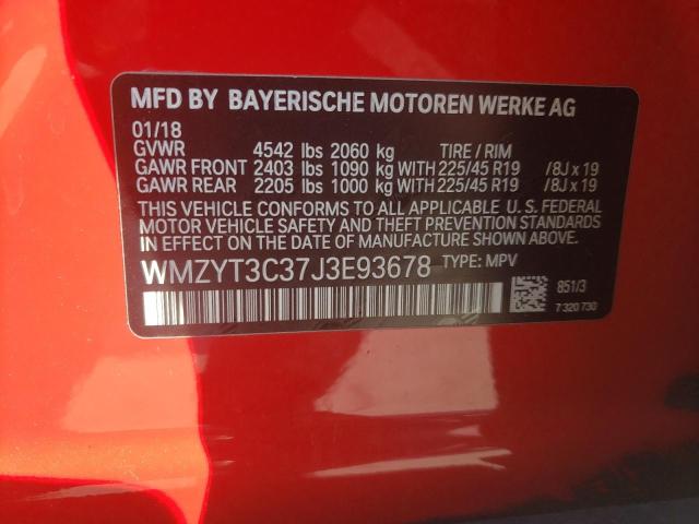 WMZYT3C37J3E93678 Mini Cooper