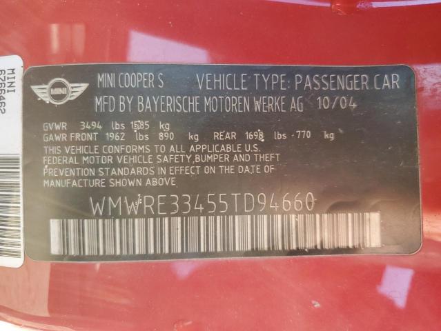WMWRE33455TD94660 Mini COOPER S