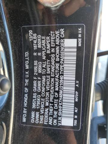 VIN JTDAAAAA1MA001432 2021 Toyota Mirai, Xle no.13