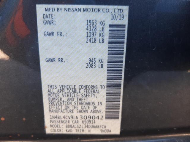 1N4BL4CV9LN309042 Nissan ALTIMA SR