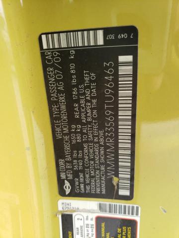 WMWMR33569TU96463 Mini Cooper