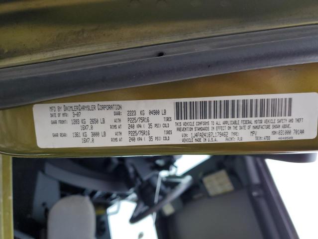 1J4FA24187L179462 Jeep Wrangler