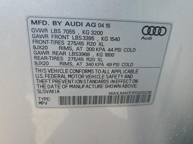 2015 AUDI Q7 TDI PRE - WA1LMAFE1FD025236