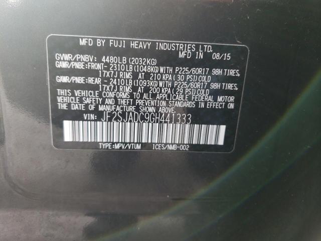 2016 SUBARU FORESTER 2 - JF2SJADC9GH441333