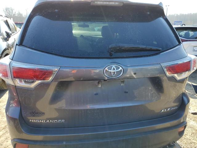 2016 TOYOTA HIGHLA XLE 5TDJKRFH2GS355968