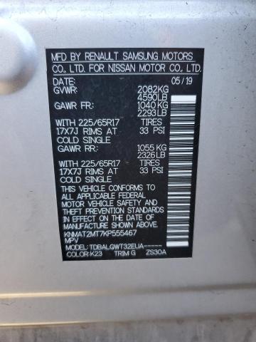 2019 NISSAN ROGUE S - KNMAT2MT7KP555467