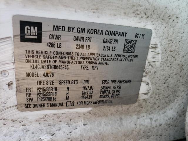 2016 BUICK ENCORE - KL4CJASB1GB645246