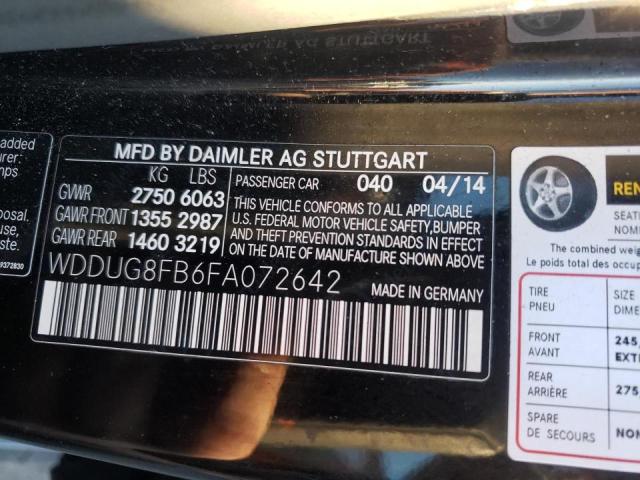2015 MERCEDES-BENZ S 550 4MAT - WDDUG8FB6FA072642