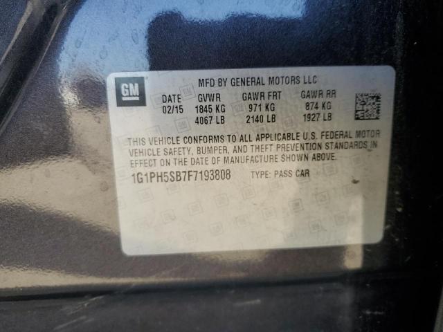 2015 CHEVROLET CRUZE ECO - 1G1PH5SB7F7193808