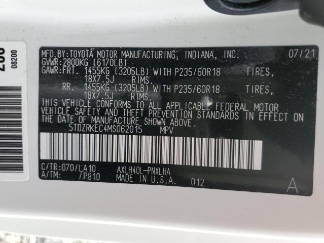 2021 TOYOTA SIENNA LIM 5TDZRKEC4MS062015