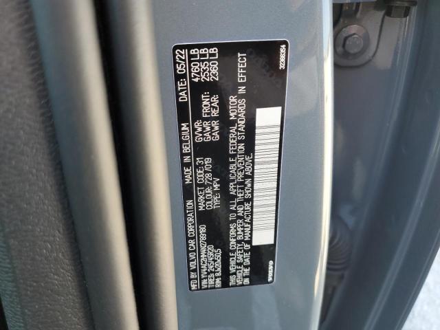 YV4AC2HM4N2789180 Volvo XC40