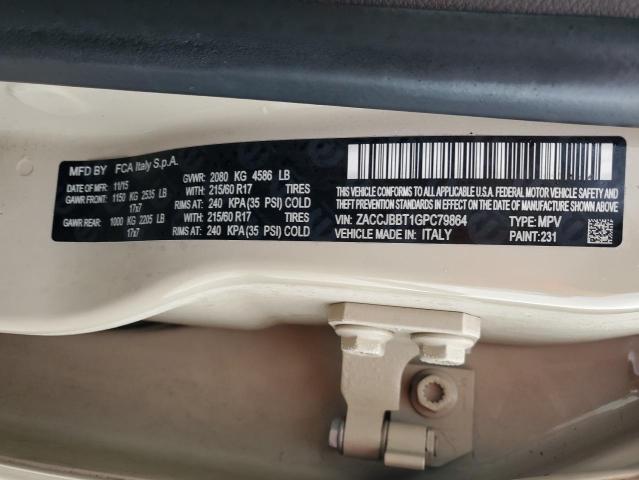 2016 JEEP RENEGADE L - ZACCJBBT1GPC79864