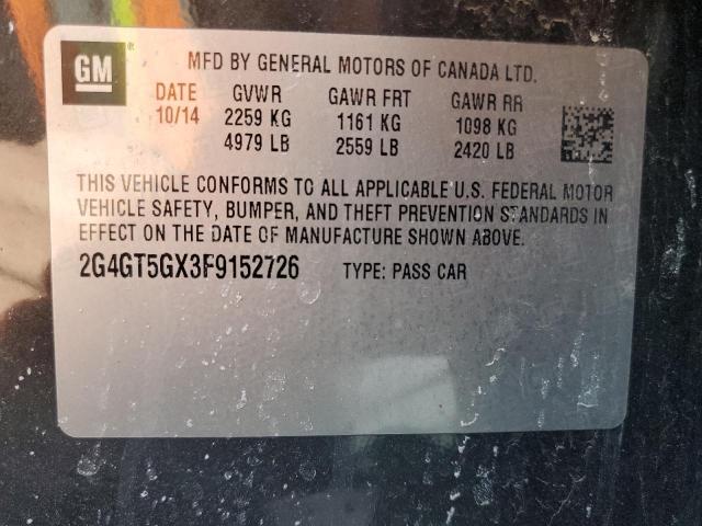2015 BUICK REGAL GS - 2G4GT5GX3F9152726